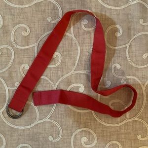 Red ribbon belt